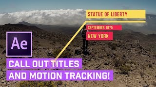 Call Out TITLES After Effects  AUTO Motion Tracking [upl. by Masha]