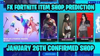 January 26th 2024 Fortnite Item Shop CONFIRMED  Fortnite Early Item Shop Prediction January 26th [upl. by Htial]