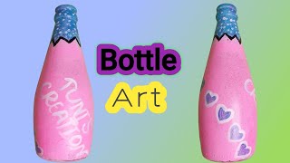 Bottle Art 😱 youtubevideo trending art viralvideo [upl. by Herve]