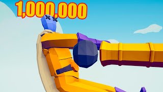 1000000 DAMAGE CANNON vs EVERY UNIT  TABS Totally Accurate Battle Simulator [upl. by Ennylyak392]