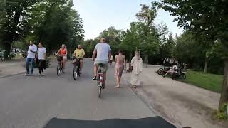 Cycling through the Vondelpark Amsterdam Netherlands [upl. by Kcireddor]