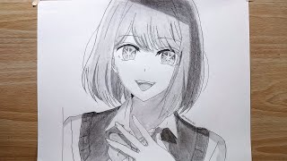 How to draw Akane Kurokawa  Step by Step  Oshi No Ko [upl. by Yelahc806]