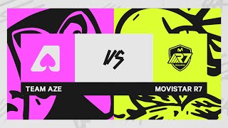 Team Aze vs Movistar R7  LLA Apertura 2023  Semana 7 Día 2 Partida 2 [upl. by Ettenej]