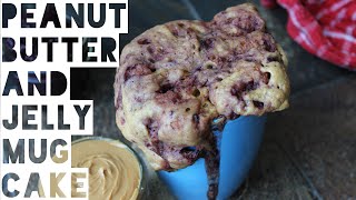 Healthy Mug Cake Recipe  How To Make A Peanut Butter And Jelly Mug Cake [upl. by Greenwell]