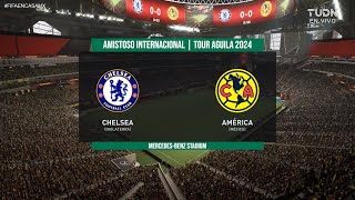 Chelsea vs América  AMISTOSO INTERNACIONAL  Tour Águila 2024  FIFA22 [upl. by Dowlen301]