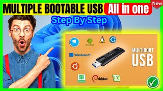 How To Create Multi Boot USB Drive on Windows 11  2024 Updated  multiple bootable USB [upl. by Aeli119]