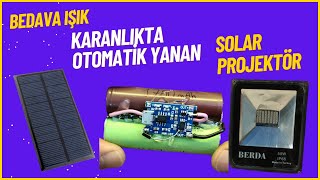 Karanlıkta Otomatik Yanan Solar Sokak Lambası [upl. by Ramberg600]