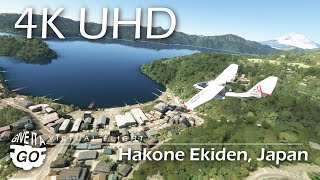 4K  Hakone Ekiden Route Japan  Virtual Scenic Flight 030 [upl. by Kristi]