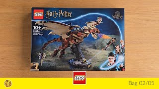 🎧 LEGO 76406 Harry Potter Hungarian Horntail Dragon bag 0205 no talking [upl. by Ylak]