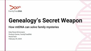 Genealogys Secret Weapon How mtDNA Can Solve Family Mysteries [upl. by Ettie866]