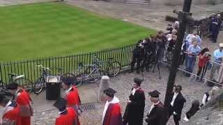 Oxford University Encaenia Procession 2015 [upl. by Nekal]