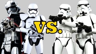 First Order Stormtroopers vs Imperial Stormtroopers  Armor Weapons and Training Comparison [upl. by Kissie]