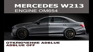 Mercedes W213  отключение AdBlue scr system  Disable AdBlue Mercedes w213 [upl. by Hnirt]