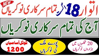 18 August 2024 All Pakistan government jobs 2024 [upl. by Nigam]