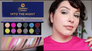 Glaminatrix Cosmetics Into The Night palette review amp swatches [upl. by Hanad]