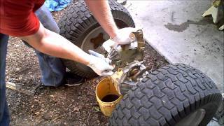 1 Hydrostatic Garden Tractor transmission rebuild 1 of 4 Hydro Gear [upl. by Jarrett]