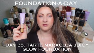 Tarte Maracuja Juicy Glow Foundation – Wear Test Oily Skin – Does it stay or does it go [upl. by Lobel]