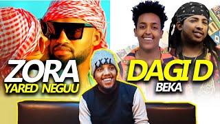 ሁለት ተመሳሳይ ክሊፕ፣ሁለት ተመሳሳይ ዘፈንYared Negu  Zora  ዞራ vs Dagi D  Beka  ዳጊ ዲ quotበቃquotREACTION [upl. by Fae]