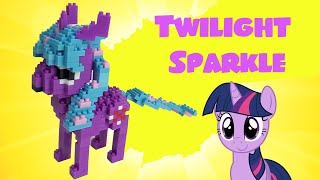 My Little Pony Building Blocks quotTwilight Sparklequot Step By Step Tutorial [upl. by Aitel]