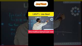 LMVT jee jeemains jeeadvanced neet maths physics new trending ytshorts shorts study yt [upl. by Aihsile]