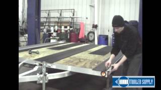 Slide Guides E Z Off Trailer Slide Guides Installation Video [upl. by Aseefan]