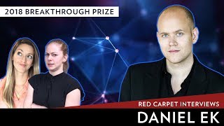 2018 Breakthrough Prize Red Carpet Interviews Daniel Ek [upl. by Nac]