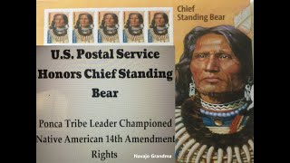 Navajo Grandma quotUS Postal Honors Chief Standing Bearquot [upl. by Enelie177]