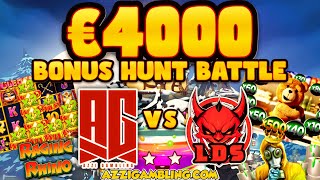 €4000 BONUS HUNT BATTLE VS LUCKY DEVIL😈💪🎰 [upl. by Meunier]