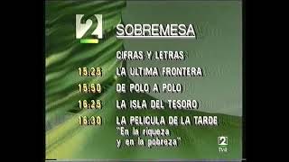 Carta De Programación 4 Febrero 1993 LA 2 [upl. by Nosyt]