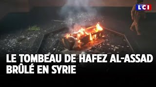 Le tombeau de Hafez alAssad brûlé en Syrie ｜LCI [upl. by Lihka855]