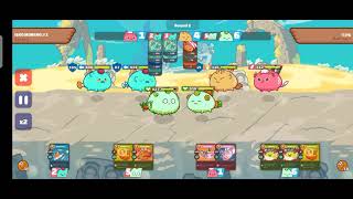 AAP Axie Infinity Gameplay  61hp Plant Save Arena Gameplay [upl. by Aicital979]