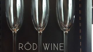 RÖD Wine Crystal Champagne Flutes Review [upl. by Aihsas]