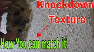 How to match knockdown texture on a drywall repair [upl. by Mather]