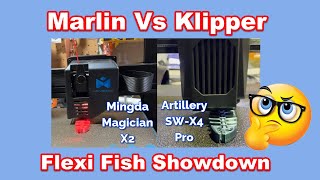 Flexi Fish Marlin vs Klipper Showdown Artillery SWX4 Pro vs Mingda Magician X2 [upl. by Elyse]