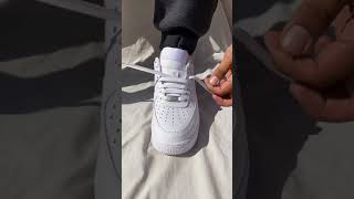 Different Ways to Tie Nike Air Force 1 Shoelace Tutorial [upl. by Rezzani187]