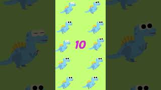 10 Little Dinosaurs Nursery Rhymes amp Kids Songs Kids Cartoon Learn Counting shorts viralvideo [upl. by Alexandria770]