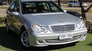 B5107  2006 Mercedes Benz C180 Kompressor Classic Auto MY07 Review [upl. by Meridel828]