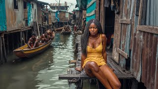 Life In a Floating Slum in Africa  Makoko [upl. by Talich]