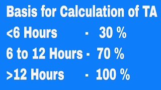 How to Calculate daily Amount for Travelling Allowance during field duty  How to Calculate TA DA [upl. by Ailene91]