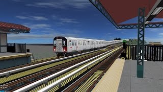 OpenBVE R142A 6 Express to Brooklyn Bridge via Loop  Bronx Express [upl. by Einnil928]