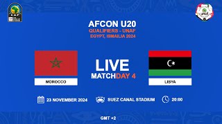 U20 AFCON 2025 Qualifiers  UNAF  MOROCCO VS LIBYA [upl. by Ardie]