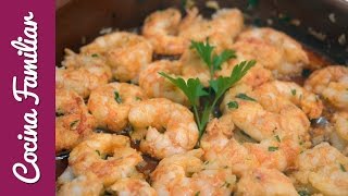 Como hacer gambas al ajillo Recetas para Navidad y Cuaresma [upl. by Oironoh]