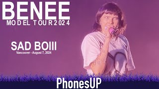 Sad Boiii LIVE  Unreleased  Benee Live  Vancouver 8724  Model Tour 2024  PhonesUP [upl. by Meir]