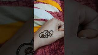 quotS♥️Kquot Beautiful Couple Mehndi Tattoo Design fashion reels trending tattoo youtubeshorts [upl. by Emia]