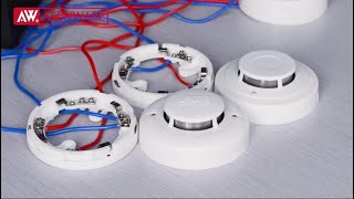 How to wire smoke detectors to conventional fire alarm control panel [upl. by Calmas]