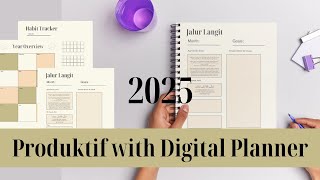 Planner 2025 Digital Planner 2025 Membuat Template Digital Planner 2025 [upl. by Knowlton242]