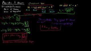 Acids Bases and the Henderson Hasselbalch Equation Part 1 of 3 [upl. by Munsey533]