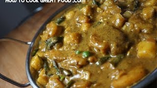 Shrimp amp Potato Coconut Curry Recipe  Prawn Aloo Masala [upl. by Ymeraj]