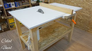 Making a simple table saw  Homemade table saw part 1  Tezgah testere yapımı [upl. by Ehlke]