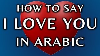 How To Say I Love You In Arabic [upl. by Yila]